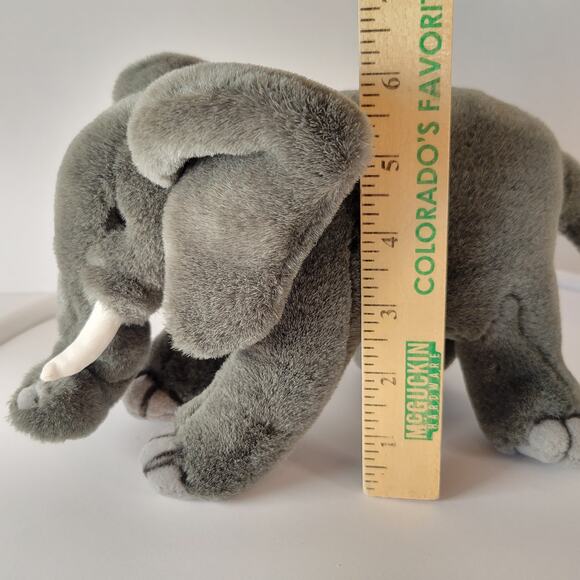 Jungle Joe’s Safari Friends Kate the Elephant Plush Gray 12” Stuffed Animal Toy - Picture 14 of 16